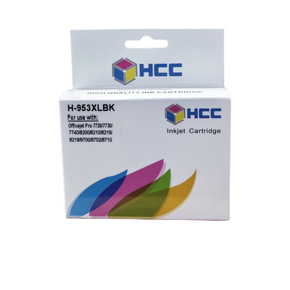 HCC HP-953XL High-Yield Black Ink Cartridge