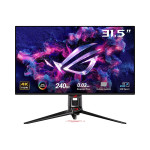 ASUS ROG Swift OLED PG32UCDM gaming monitor - 31.5-inch 4K QD-OLED panel, 240Hz, 0.03ms (GTG), G-SYNC compatible, custom heatsink, graphene film, uniform brightness, 99% DCI-P3, True 10-bit, 90W Type-C