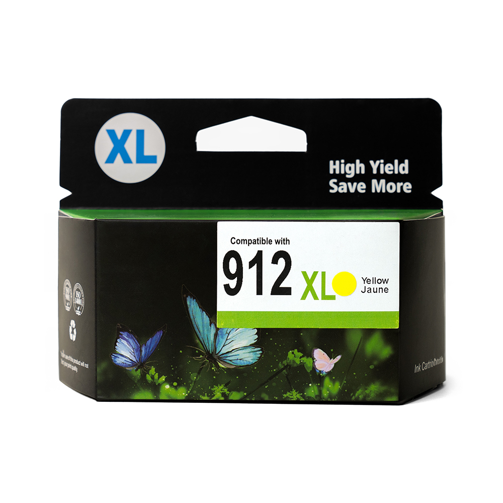 HCC Compatible with HP 912XL Yellow Ink Cartridge