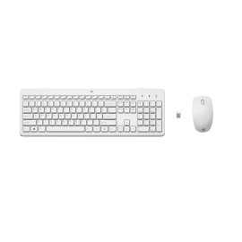 HP 230 Wireless Combo Mouse and Keyboard, White