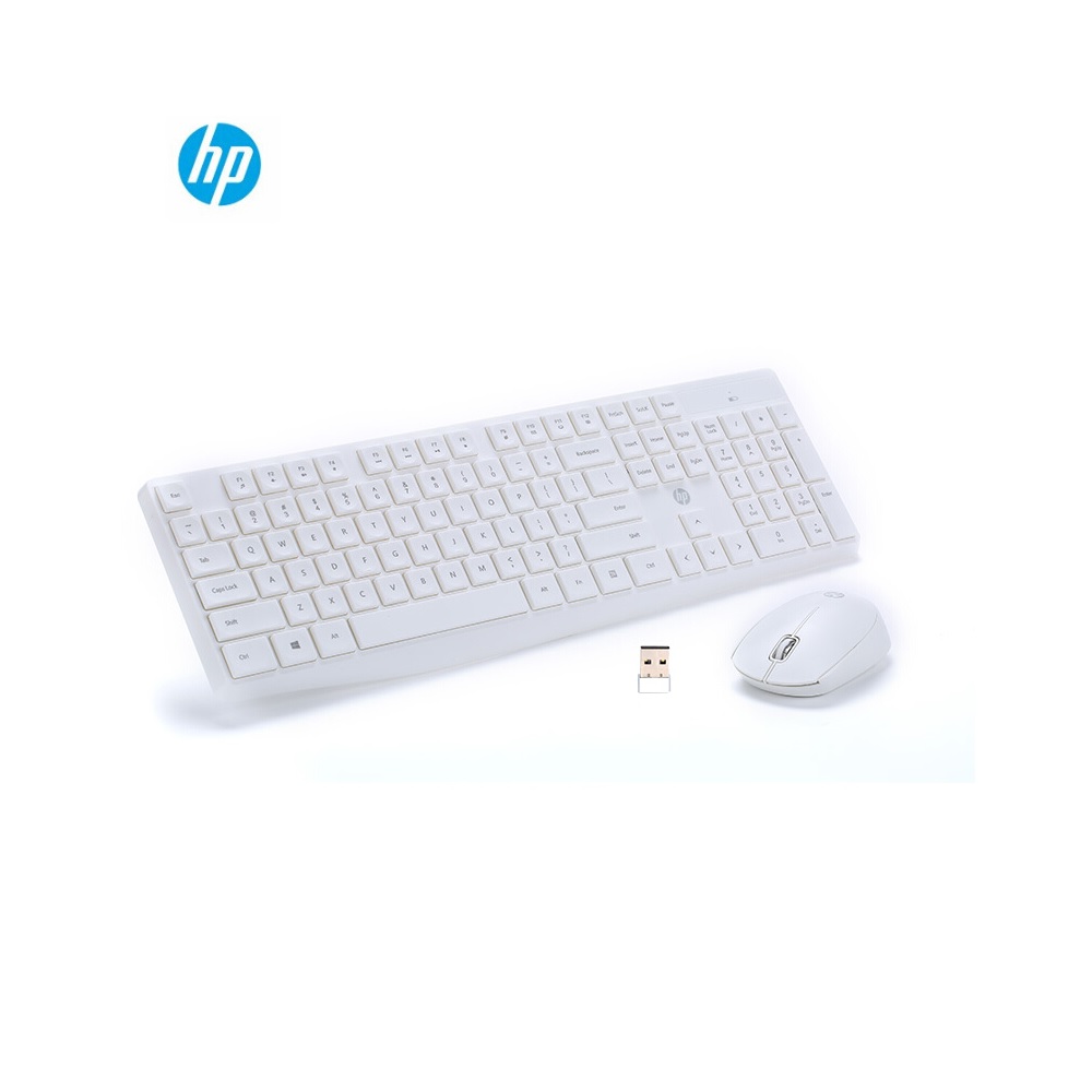 HP CS10 Wireless Keyboard and Mouse - Wireless / Arabic/English / White