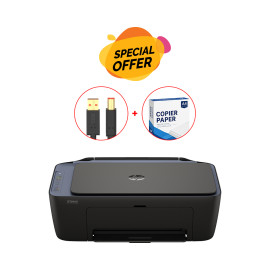 HP DeskJet Ink Advantage 2975 All-in-One Printer (A24J2C) + USB Cable + A4 Paper Combo