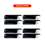 Two Set of HP 117A Black-Cyan-Magenta-Yellow Toner Combo pack