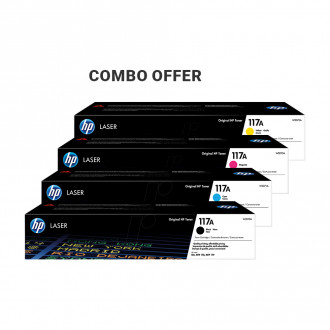 HP 117A Black-Cyan-Magenta-Yellow Toner Combo pack