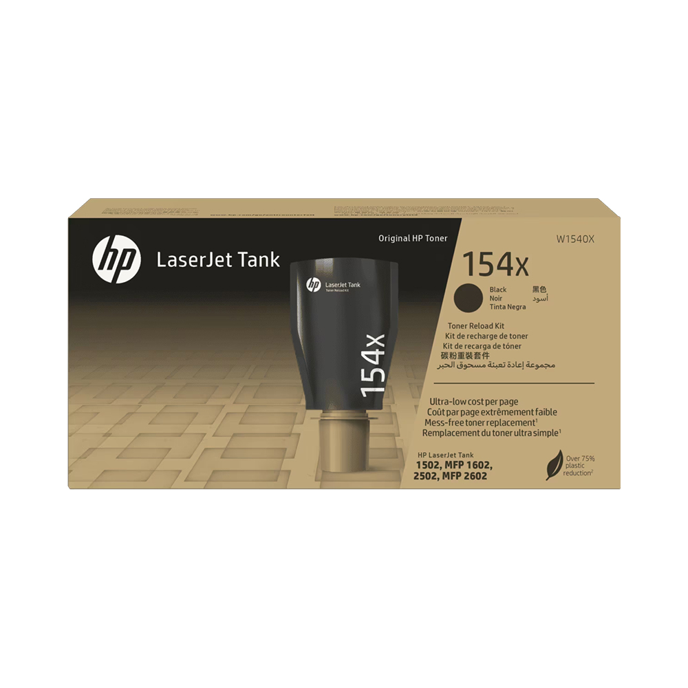HP 154X Black Original LaserJet Tank Toner Reload Kit (W1540X)