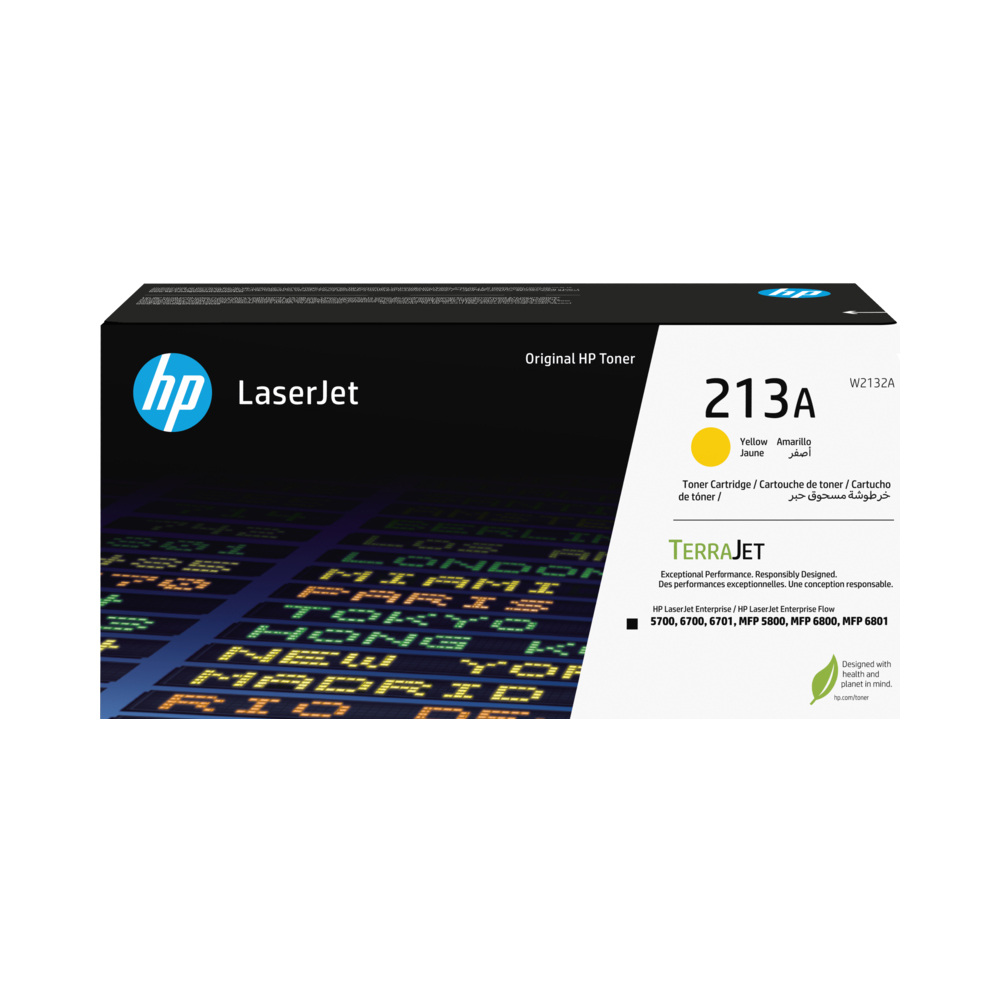 HP 213A Yellow Original LaserJet Toner Cartridge (W2132A)