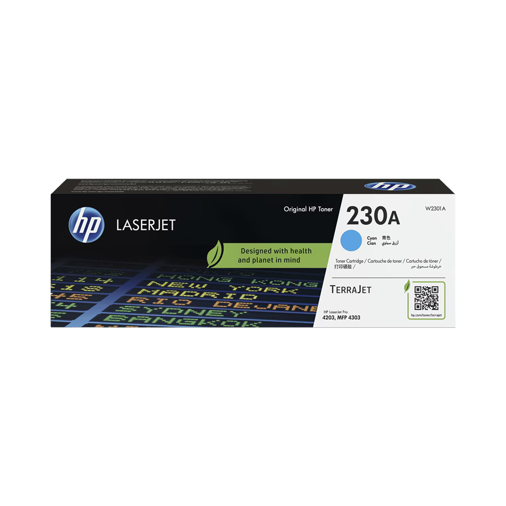 HP 230A Cyan Original LaserJet Toner Cartridge (W2301A)