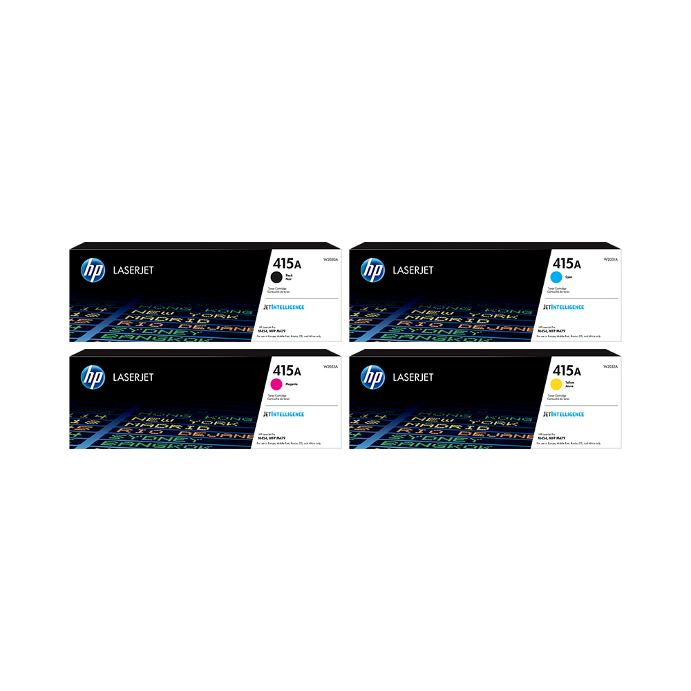 HP 415A Black-Cyan-Magenta-Yellow Toner Combo pack