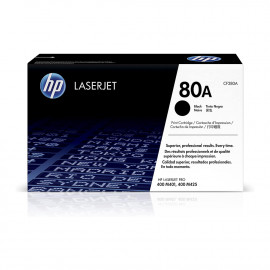 HP 80A Black Original LaserJet Toner Cartridge (CF280A) HP 80A Black Original LaserJet Toner Cartridge (CF280A)