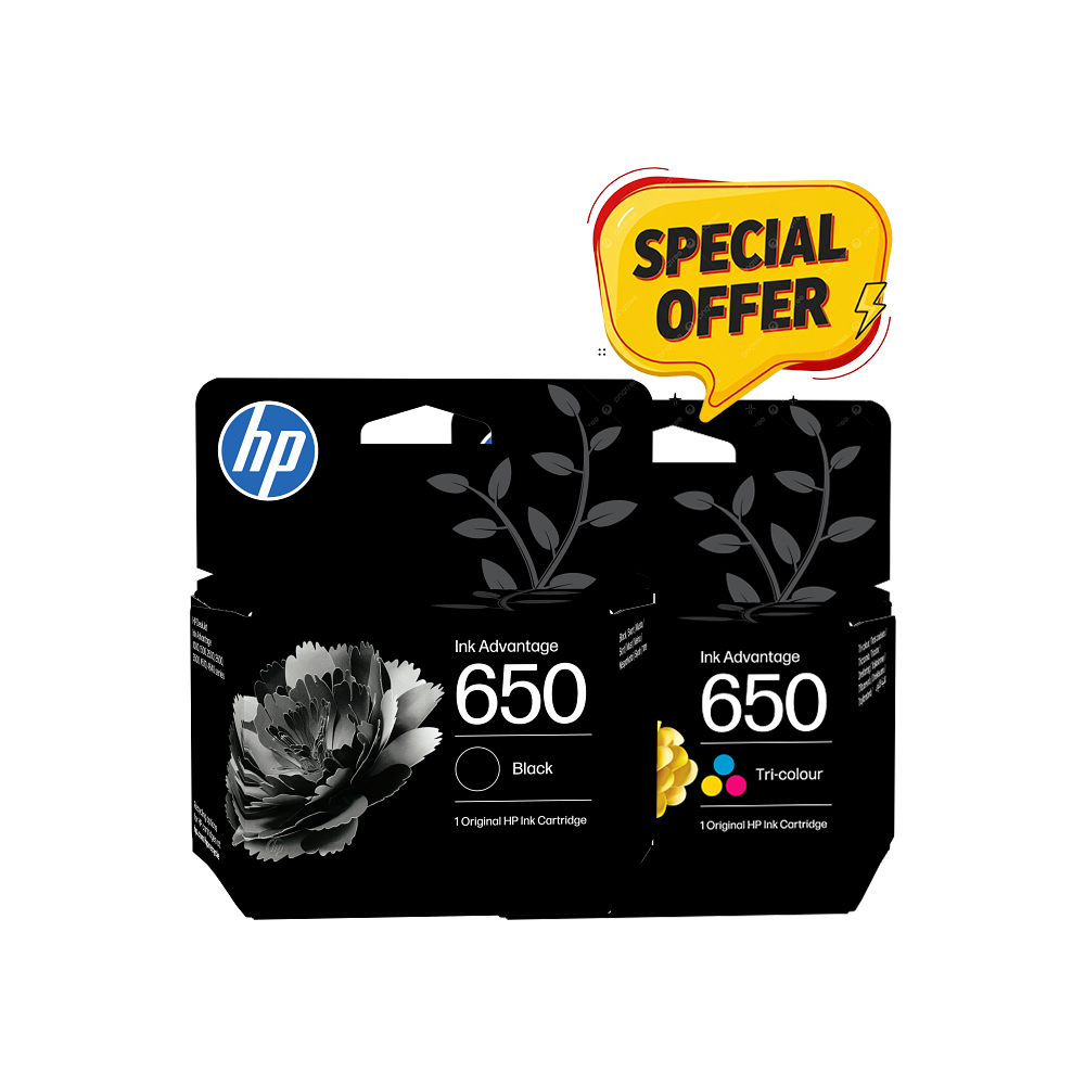 HP 650 Original Ink Advantage Cartridge - Bundle