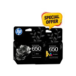HP 650 Original Ink Advantage Cartridge - Bundle