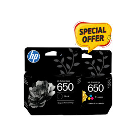 HP 650 Original Ink Advantage Cartridge - Bundle