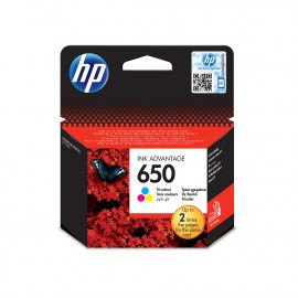 HP 650 Tri-color Original Ink Advantage Cartridge (CZ102AE)