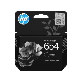 HP 654 Black Original Ink Advantage Cartridge (7FP39UE)