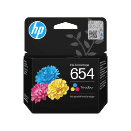 HP 654 Tri-color Original Ink Advantage Cartridge (7FP38UE)