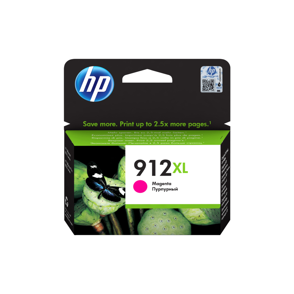 HP 912XL High Yield Magenta Original Ink Cartridge (3YL82AE)