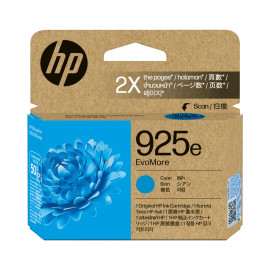 HP 925e EvoMore Cyan Original Ink Cartridge (4K0W0PE)