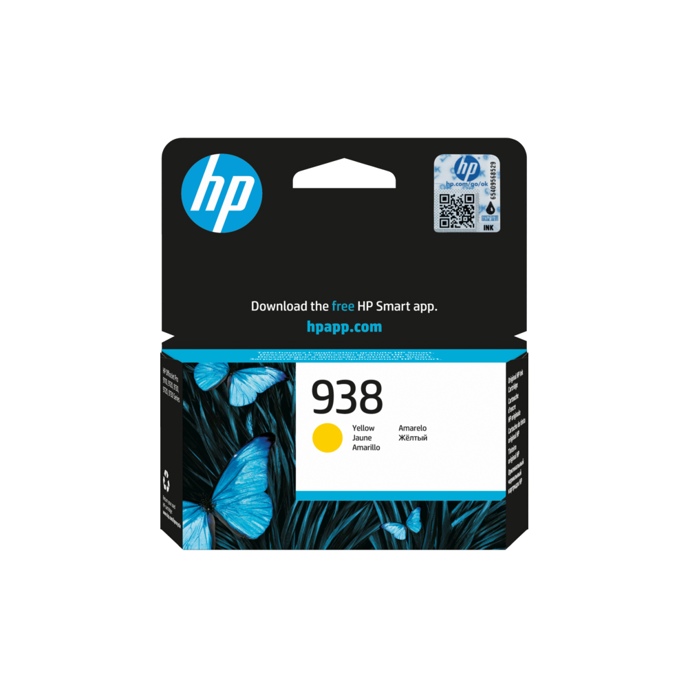 HP 938 Yellow Original Ink Cartridge (4S6X7PE)