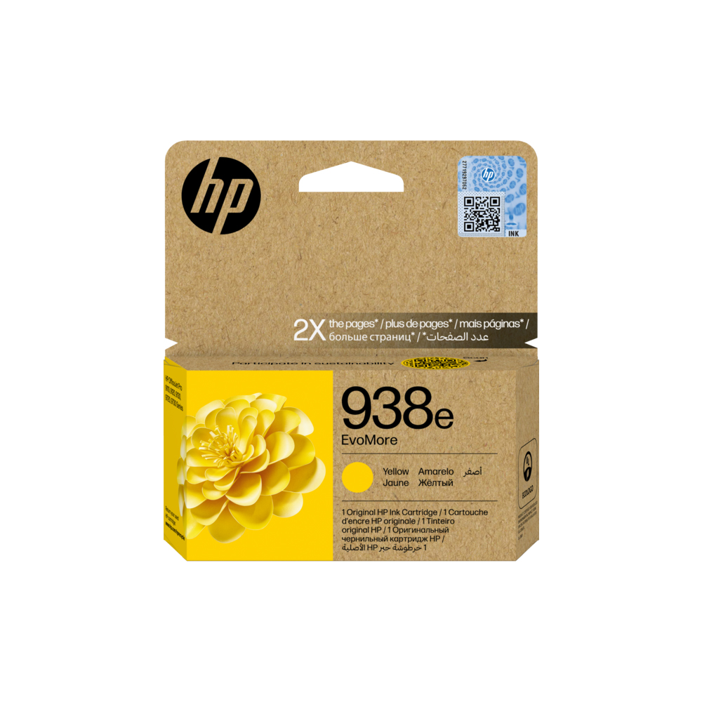 HP 938e EvoMore Yellow Original Ink Cartridge (4S6Y1PE)