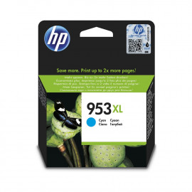 HP 953XL High Yield Cyan Original Ink Cartridge (F6U16AE)