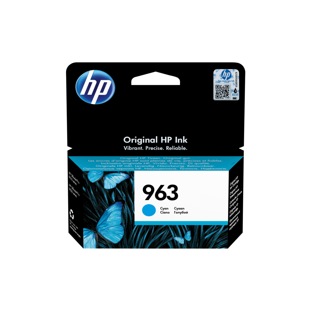 HP 963 Cyan Original Ink Cartridge (3JA23AE)
