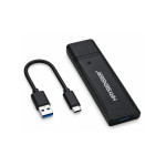 Haysenser M.2 NVMe/NGFF 2-in-1 USB 3.2 Gen 2 SSD Enclosure – 10Gbps Type-C External Case