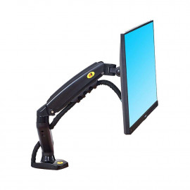 North Bayou F80 Gas-Strut Flexi Mount Monitor Screen Desktop 17-30 Inch Monitor Arm (Black)
