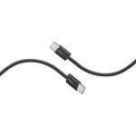 PROMATE EcoLine-CC120 Black Ultra-Fast 60W Power Delivery USB-C Fabric Braided Cable