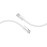 PROMATE EcoLine-Ci120 White 27W Power Delivery USB-C to Lightning Fabric Braided Cable
