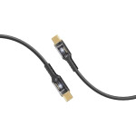 PROMATE LucidLine-CC120 Black 100W Power Delivery Ultra-Fast USB-C Cable with Transparent Shells