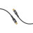 PROMATE LucidLine-CC120 Black 100W Power Delivery Ultra-Fast USB-C Cable with Transparent Shells