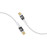 PROMATE LucidLine-CC200 White 100W Power Delivery Ultra-Fast USB-C Cable with Transparent Shells