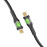 PROMATE TransLine-CC200 Black 60W Power Delivery Ultra-Fast USB-C Cable with Transparent Shells