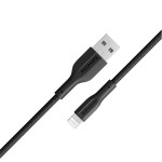 PROMATE xCord-Ai Black High Tensile Strength Lightning Data & Charge Cable for Apple Devices