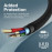 PROMATE xCord-Ai Black High Tensile Strength Lightning Data & Charge Cable for Apple Devices