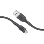 PROMATE xCord-Ai200 Black USB to Lightning Cable – Super Flexible 2A Charging Cable for iPhone & iPad