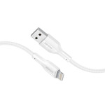 PROMATE xCord-Ai200 White USB to Lightning Cable – Super Flexible 2A Fast Charging Cable for iPhone & iPad