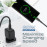 PROMATE xCord-CC200 Black Super-Flexible 60W USB-C to USB-C Cable – 2A Fast Charging Type-C Cable