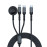 PROMATE iCharge-Trio Black 5-in-1 Multi-Connector Charging & Data Transfer Cable with Apple Watch Charger