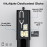 PROMATE PERK Compact All in 1 Charging Cable and Travel Kit 60W Black – USB-C Fast Charge Travel Kit