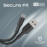 PROMATE xCord-AC200 Black Super-Flexible USB-A to USB-C Cable – 2A Standard Charging Cable