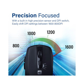 Promate Breeze Silent Switch Streamlined Wireless Mouse - Black