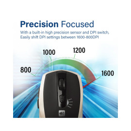 Promate Breeze Silent Switch Streamlined Wireless Mouse - Gold