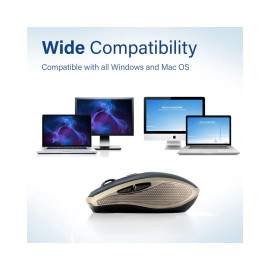 Promate Breeze Silent Switch Streamlined Wireless Mouse - Gold