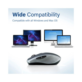 Promate Breeze Silent Switch Streamlined Wireless Mouse - Silver