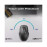 Promate UniGlide EZGrip™ Ergonomic Wireless Mouse - Black