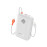 Promate PowerPod-30 30000mAh Compact Power Bank with Built-In USB-C & Lightning Cable - White