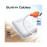 Promate PowerPod-30 30000mAh Compact Power Bank with Built-In USB-C & Lightning Cable - White