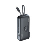 Promate PowerPack-10i 10000mAh  Ultra-compact Fast-Charging Power Bank with AC Charger, Apple Watch Charger and Built-In Lightning Cable