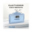 Promate PowerUp-10Duo 10,000 mAh Ultra-Compact Fast Charging Power Bank with Dual folding USB-C and Lightning Connectors - Blue